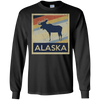 Image of Alaska Moose Retro State Love T Shirt