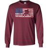 Image of American Flag Hockey USA Patriotic Ice Skating Cool T-Shirt