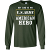 Image of ARMY T-Shirt 'My Dad Is An American Hero' Mens/Womens/Youth