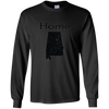 Image of Alabama Distressed Home State light long sleeve t-shirt