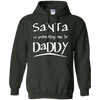 Image of Santa Is Promoting Me To Daddy T-Shirt | Christmas Tee