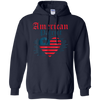 Image of American Patriot Freedom Liberty Heart T Shirt Memorial Gift