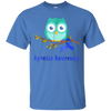 Image of Apraxia Awareness Blue Ribbon Owl Kids T-Shirt