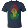 Image of African Pride Fingerprint Black History T-Shirt