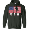 Image of Tee-shirt d'hockey sur glace de drapeau des Etats-Unis américain cadeau sportif patriote