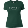 Image of Aesthetic Offline Japanese Text Vaporwave Long Sleeve TShirt