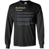 Image of Architect Definition Architecture Distressed Long T-Shirt