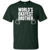 Image of Adult World's Okayest Brother Funny Siblings tee for Brother