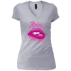 Image of Aries Zodiac Birthday Pink Lips T-Shirt for Black Women