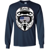 Image of American Flag Moto / Snowmobile Helmet T-Shirt