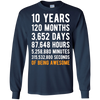 Image of 10th Birthday Gift T Shirt 10 Years Old Being Awesome Tee