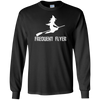 Image of Funny Halloween Witch Long Sleeve Shirt - Frequent Flyer