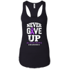 Image of Alzheimer's Awareness Never Give Up Long Sleeve T-Shirt