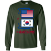 Image of Américain +Corée du Sud = Awesome Korean Flag Shirt