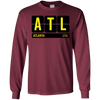 Image of ATL Atlanta Georgia USA Travel Souvenir Long Sleeve (Yellow)