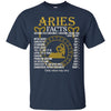 Image of Aries Facts Zodiac Sign T-Shirt