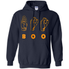 Image of American Sign Language ASL BOO Halloween T-shirt