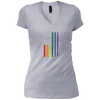 Image of Arc-en-ciel de drapeau américain manche du partisan de LGBT Long Tshirt