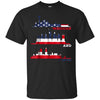 Image of 'Merican and Proud Awesome Patriotic 4th July T-Shirt