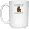 Image of "BEARS WILL KILL YOU" Funny Brown Grizzly Bear T-shirt