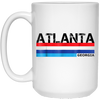 Image of Atlanta, Georgia 1980s Vintage Style USA Colours T Shirt