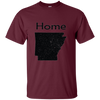 Image of Arkansas Distressed Home State light long sleeve t-shirt