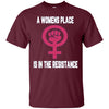 Image of A womens place is in the resistance long sleeve shirt