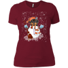 Image of Christmas Snowman Rottweiler Funny T-shirt