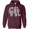 Image of Autism Awareness Elephant Long Sleeve T Shirt