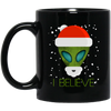Image of Alien Funny Christmas Tee Shirt I Believe Cute Ufo Gift