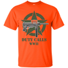 Image of "Duty Calls" Grease Gun WW2 Gamer T-Shirt