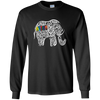 Image of Autism Awareness Elephant Long Sleeve T Shirt