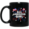 Image of All American Girl Cute Patriotic 4th Of July T-Shirt