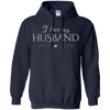 Image of "I love my husband" - romantic wife Valentine's gift t-shirt