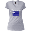Image of SANTORINI T Shirt Cool Greek Flag Island On The Aegean Sea