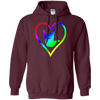 Image of American Sign Language Tshirt I love you - Rainbow - Pride