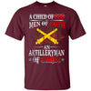 Image of Artilleryman Of Christ A Child Of God Men Of Faith T-shirt