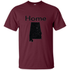 Image of Alabama Distressed Home State light long sleeve t-shirt