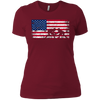 Image of American Flag Wrestling T-shirt Wrestling Gift