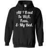 Image of All I Need Is Wifi Food & My Bed TShirt Teen Boys & Girls