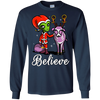 Image of Alien Santa Christmas Funny Ufo Reindeer T-Shirt