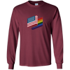 Image of American Gay Flag Shirt, LGBT America Pride, 4th of July Tee