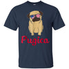 Image of American Flag Pug T-Shirt 4th July Shirt Gift 2018