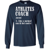 Image of Athletes Coach Funny Definition T-Shirt Trainer Gift Tee