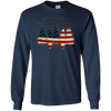 Image of American Camper U.S. Flag Patriotic Camping T Shirt