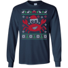 Image of Santa Claws Festive Crab Ugly Christmas Sweater T-Shirt