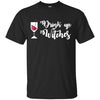 Image of Funny Halloween Wine Lovers Shirt Women Drink Up Witches Tee