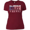 Image of 4th of July TShirt All American Police Officer Father's Day