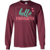 Image of "Hello Kindergarten" Shirt for Kindergarten Girls, Teachers