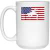 Image of American Wrestling Patriotic T-Shirt with the USA Flag